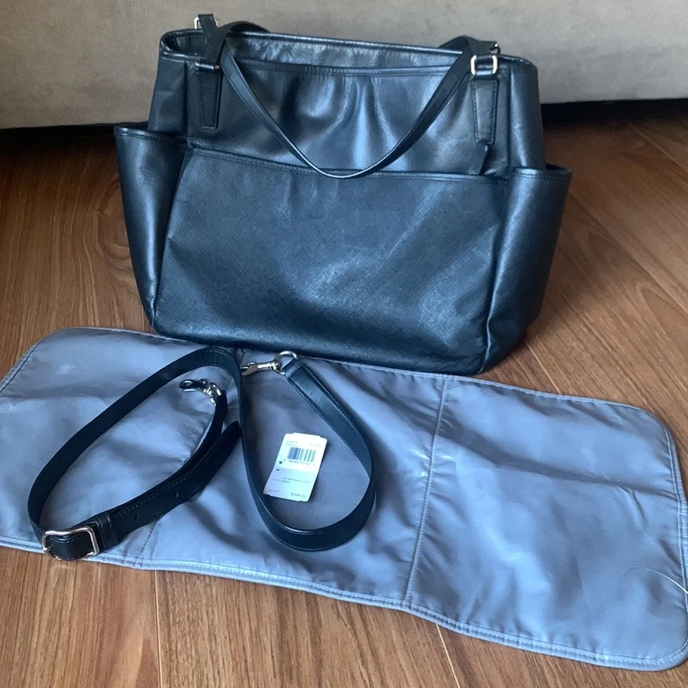 Coach BB Saffiano Tote NWT baby bag! Most stylish ! #baby2026 #maternity #gift